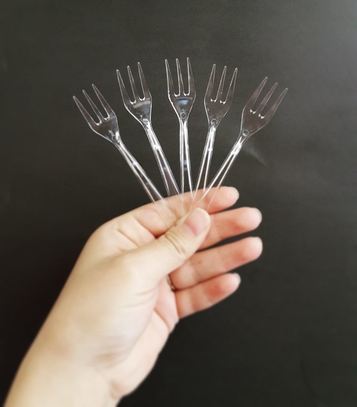 Catering Fork Mini - Crystal 10cm (Qty 250)