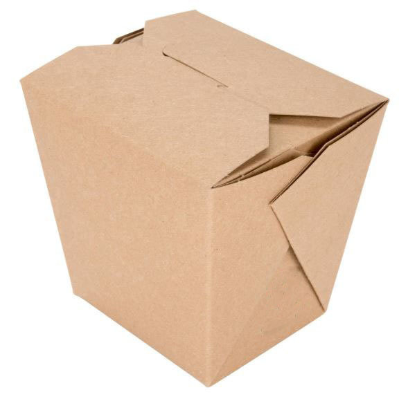 Box Noodle Polycoated Eco Kraft 26oz (750 ml) - Qty 25
