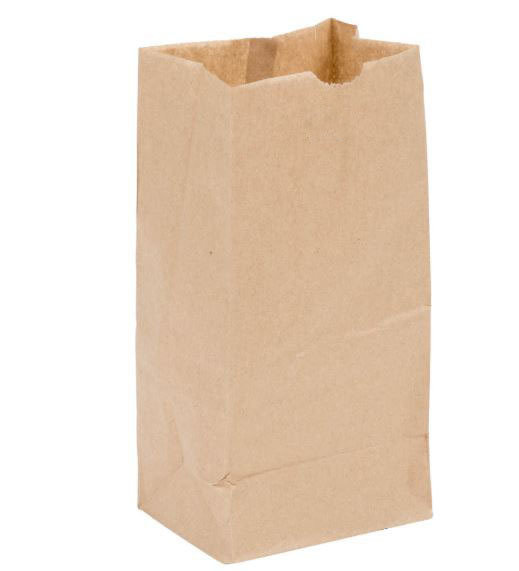 Brown Paper Bags SO 4 - 128 x 74 x 225 mm (Qty 100)