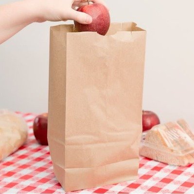 Brown Paper Bags SO 6 - 155 x 90 x 278 mm (Qty 100)