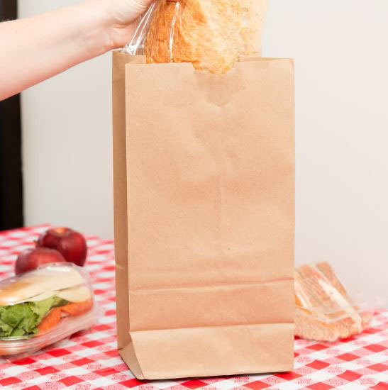 Brown Paper Bags SO 8 - 165 x 102 x 301 mm (Qty 100)