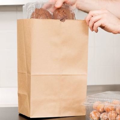 Brown Paper Bags SO20 - 209 x 127 x 390 mm (Qty 50)