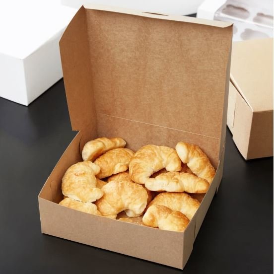 Cake Box Eco Brown 8 x 8 x 4&quot; (ea)