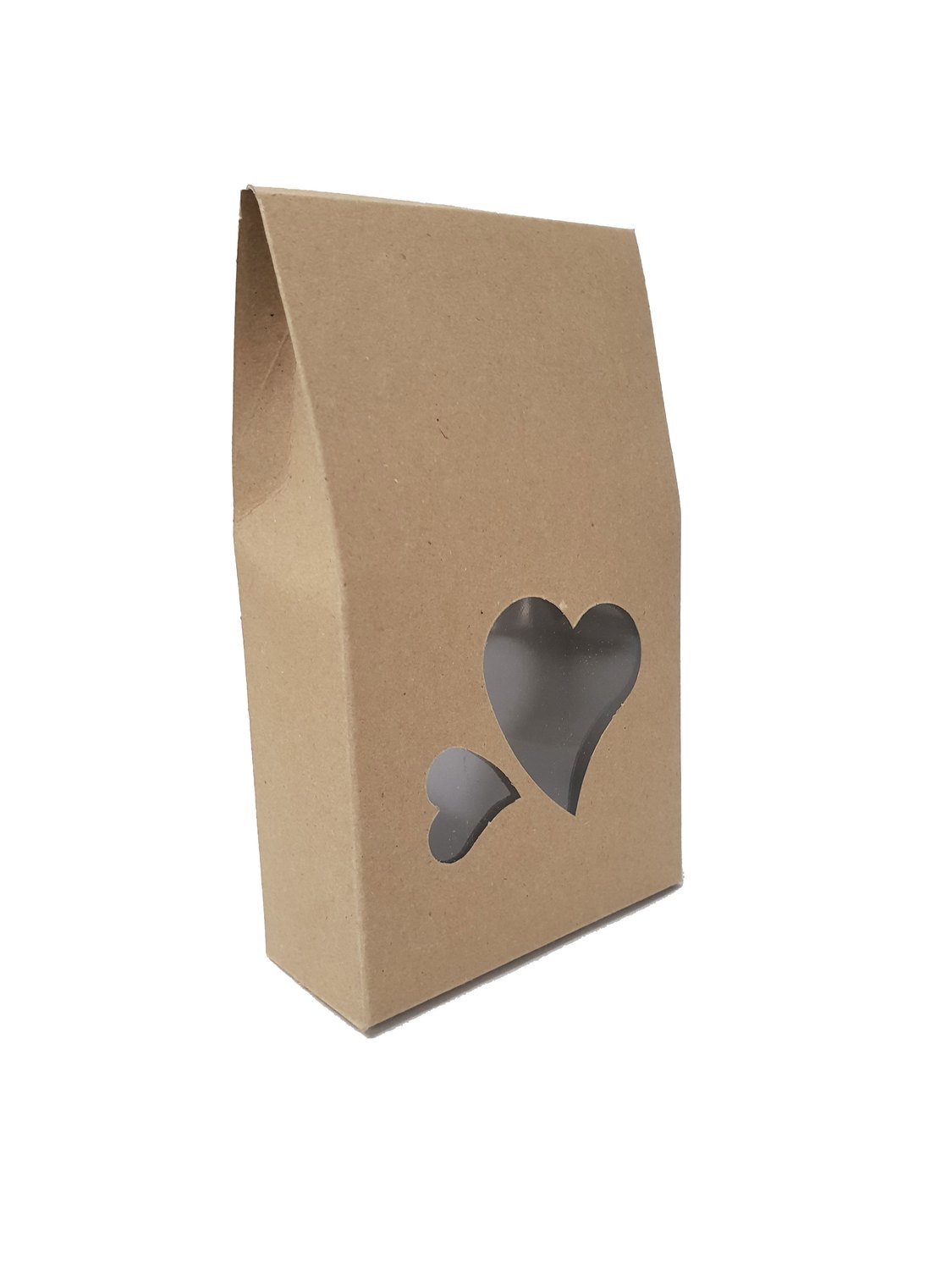 Box Treat Window Heart Kraft (each)