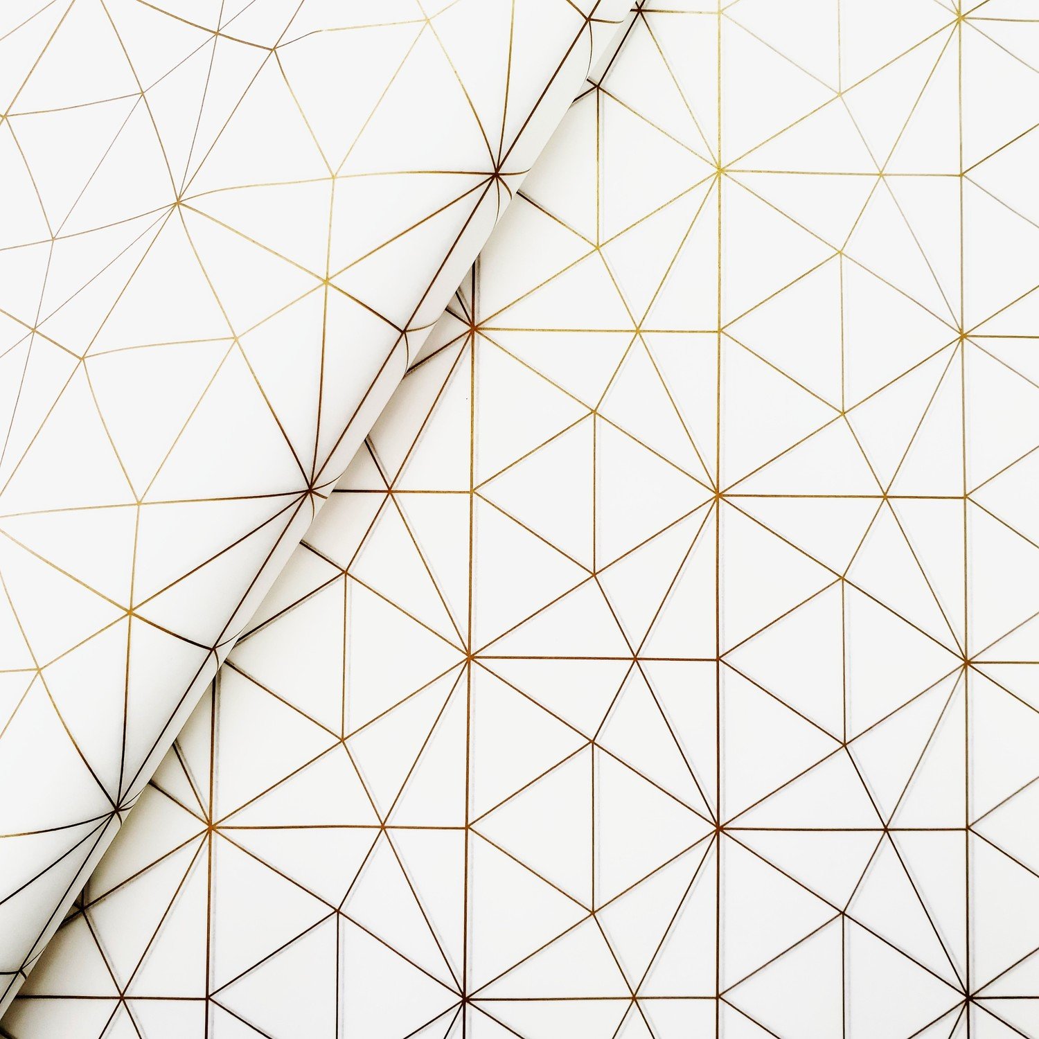 Tissue Paper - Geometric - Gold On White (Qty 25) Tissue Paper - Geometric - Gold On White (Qty 25)