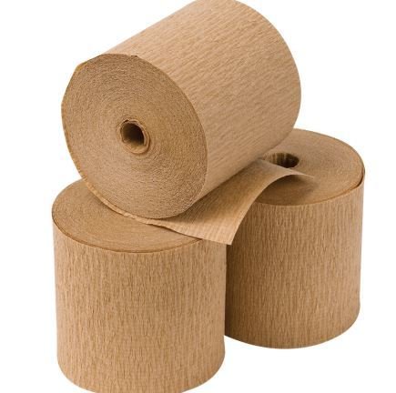 Eco Packing Crepe Paper on Roll Kraft (50m roll)