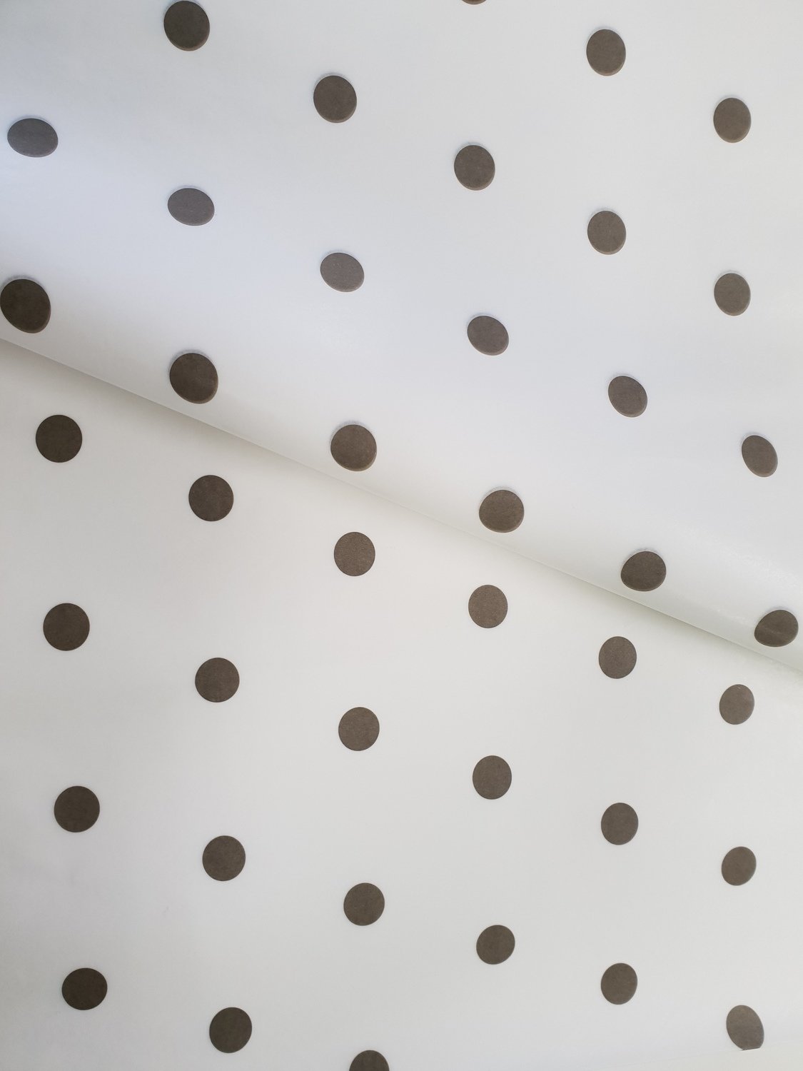 Tissue Paper - Dots - Brown On White - (Qty 25) Tissue Paper - Dots - Brown On White - (Qty 25)