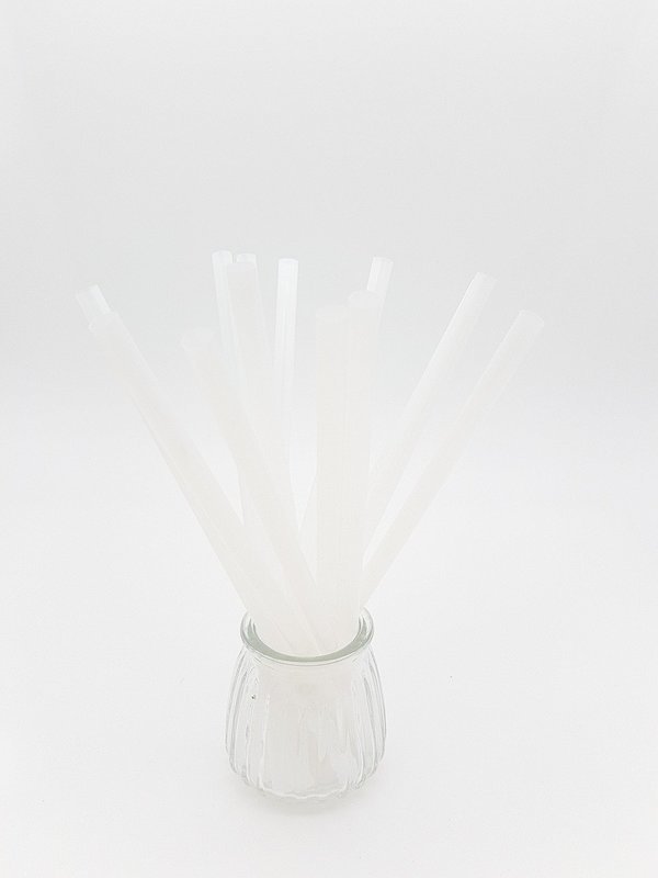 Bio Straws Wrapped 8mm x 210mm - Natural (Qty 100)
