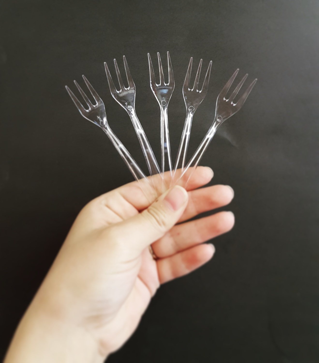 Catering Fork Mini - Crystal 10cm (Qty 250)