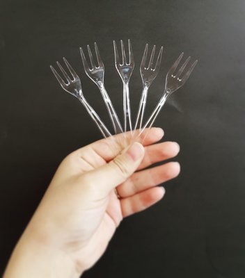 Catering Fork Mini - Crystal 10cm (Qty 250)