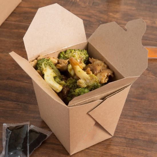 Kraft Noodle Boxes 26oz – Polycoated Takeaway (Pack of 25)
