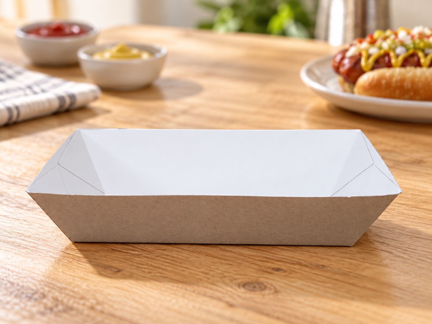 Hot Dog Tray Kraft (Qty 50)