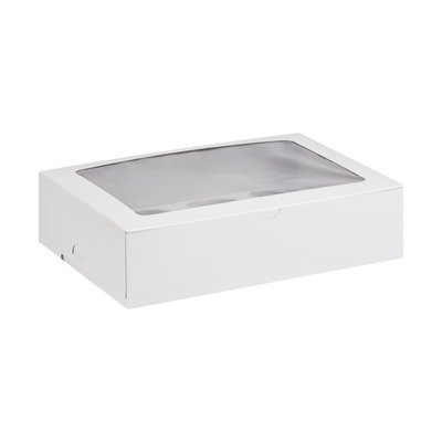 CupCake 12 Box Window White (ea)