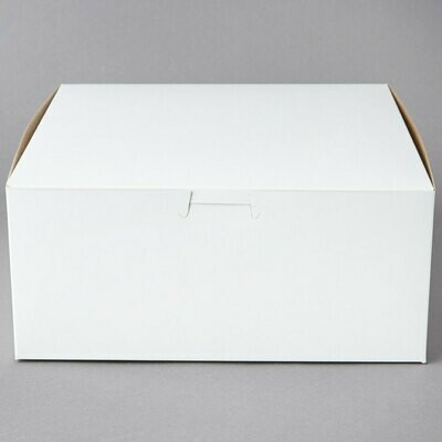 White Cake Box 9 x 9 x 4 Inch