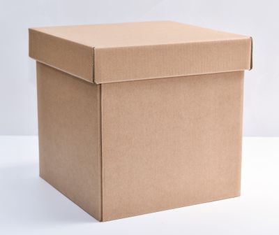 Kraft Gift Box + Lid - 200x200x200mm