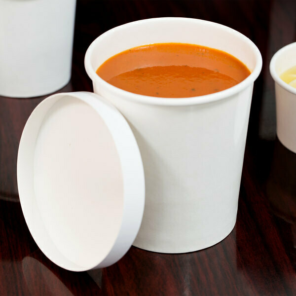 Tub Paper XJ White 1L (each) - **LID NOT INCLUDED**