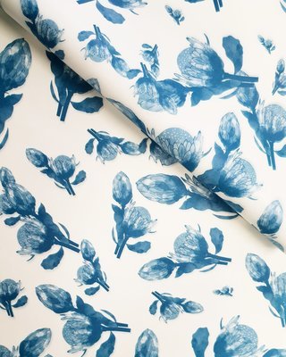 Tissue Paper - Proteas - Blue on White (Qty 5)