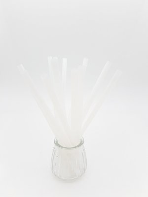 Bio Straws Wrapped 8mm x 210mm - Natural (Qty 100)