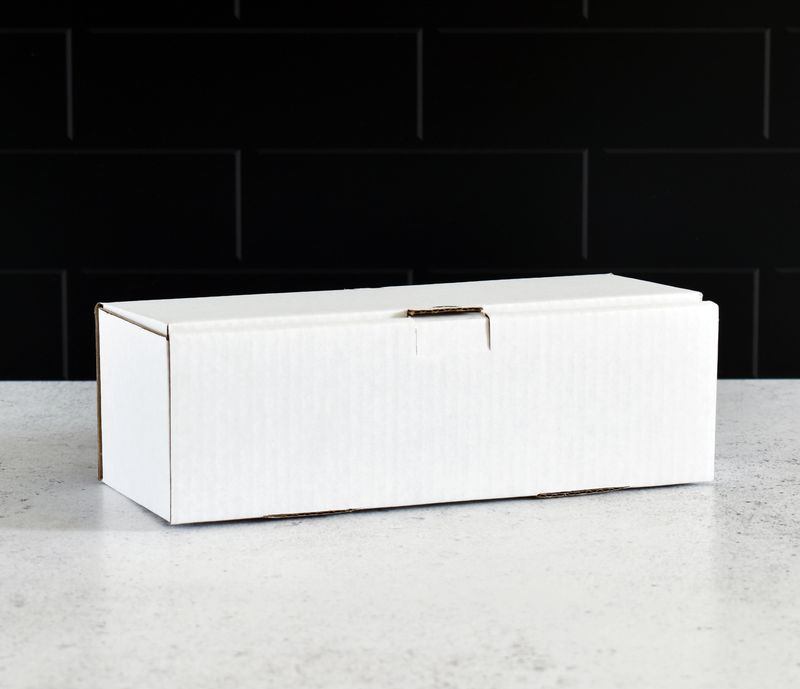 Box Corrugated Sub - 224 x 90 x 67 mm - White (ea)