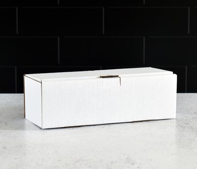 Box Corrugated Sub - 224 x 90 x 67 mm - White (ea)