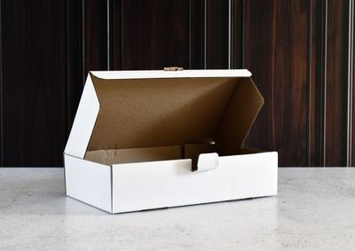 Box Corrugated Rib - 260 x 150 x 60 mm - White