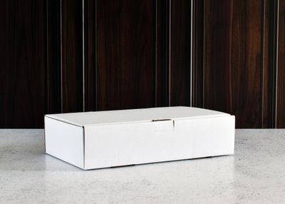 Box Corrugated Rib - 260 x 150 x 60 mm - White