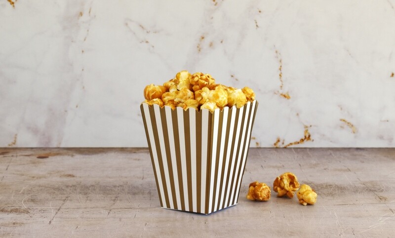 Box Popcorn Mini Gold 5 x 5 x 10 cm (each)