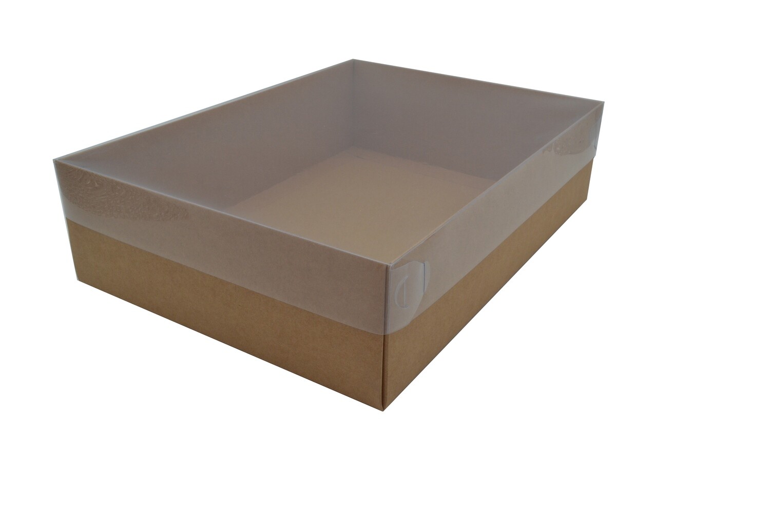 Box Kraft Base with PVC Lid *Hamper Box* (ea)