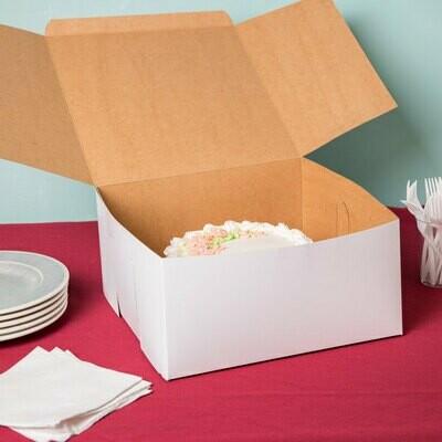 White Cake Box 12 x 12 x 6 inch