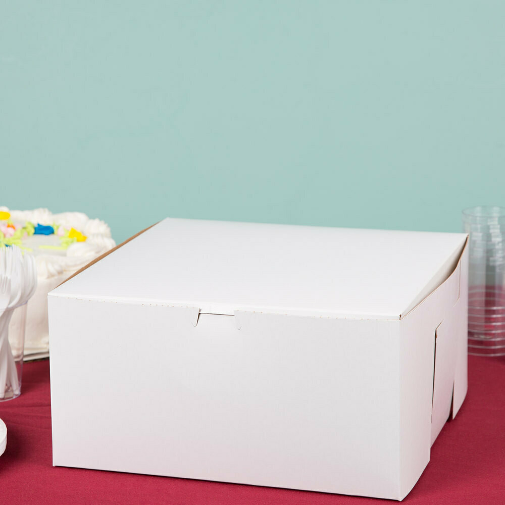 White Cake Box 12 x 12 x 6 inch