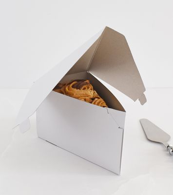 Cake Box Single Slice - White (each)
