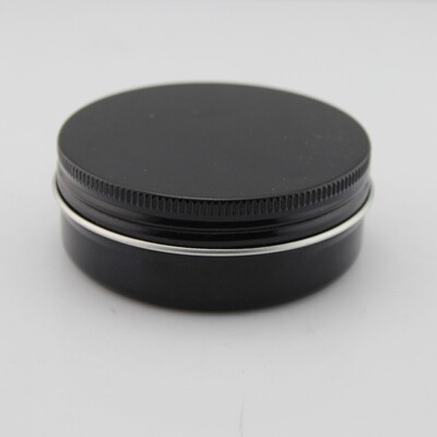Aluminium Screw Top Tin 50g Black