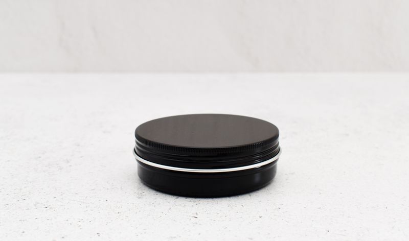 Aluminium Screw Top Tin 100g Black