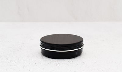 Aluminium Screw Top Tin 100g Black