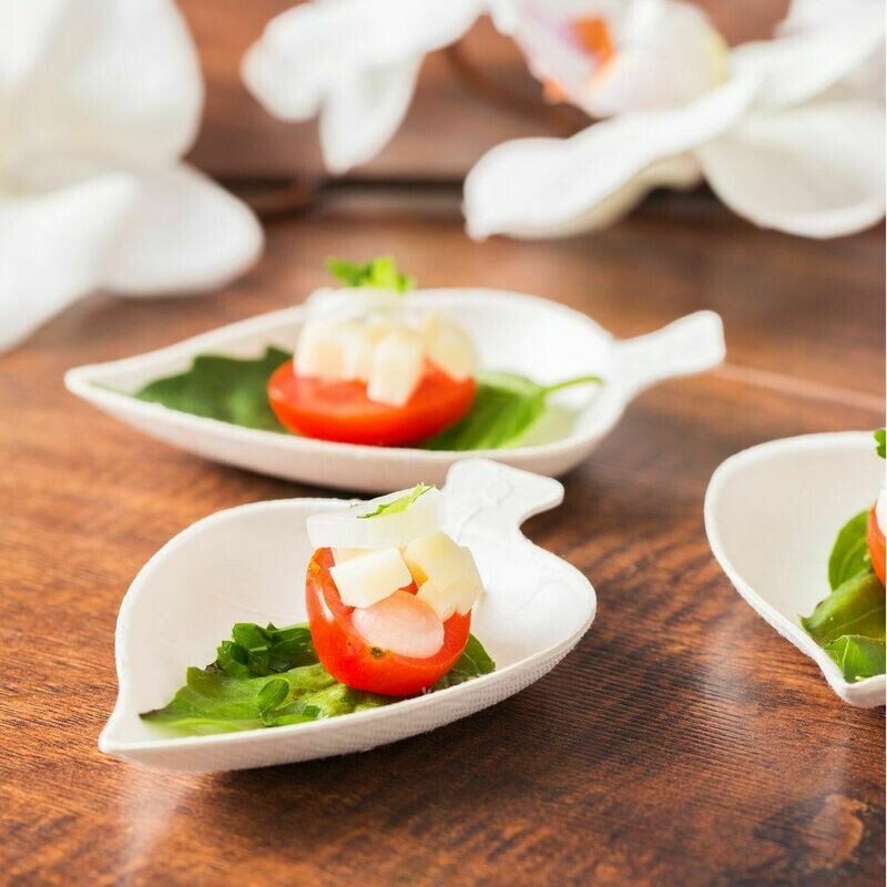 Bagasse Mini Leaf Dish