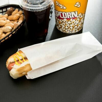Grease Proof Bags Hotdog Long (Qty 100)
