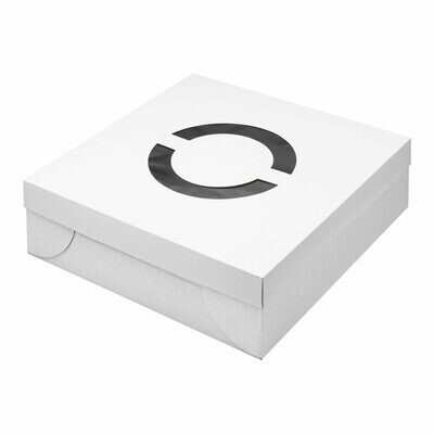 16 Inch White Cake Box with Lid – Corrugated Base