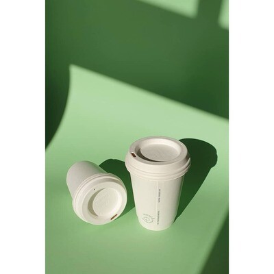 Coffee Cups Double Wall "BioCup" 350 ml - White (Qty 50)