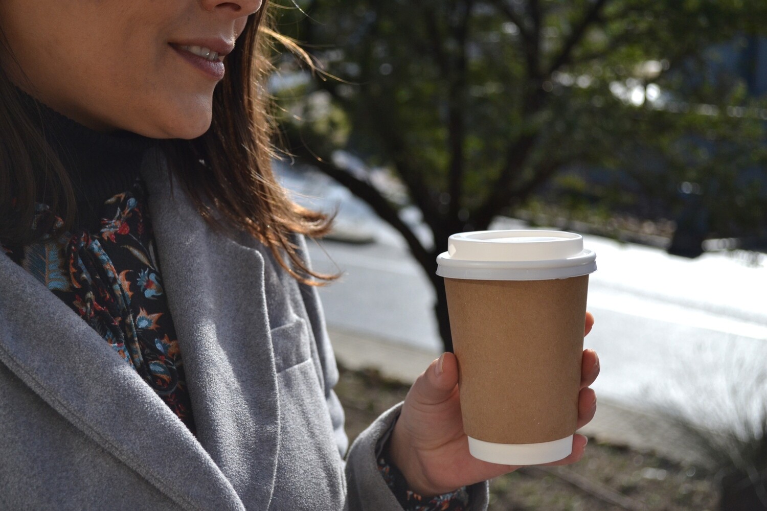 Coffee Cups Double Wall 350 ml - Kraft (Qty 50)