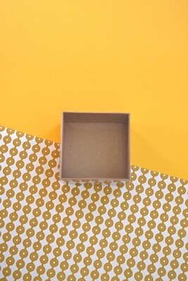 Box Kraft Base with PVC Lid 90x90x50 mm (ea)