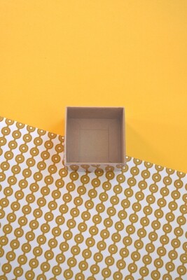 Box Kraft Base with PVC Lid 70x70x40 mm (ea)