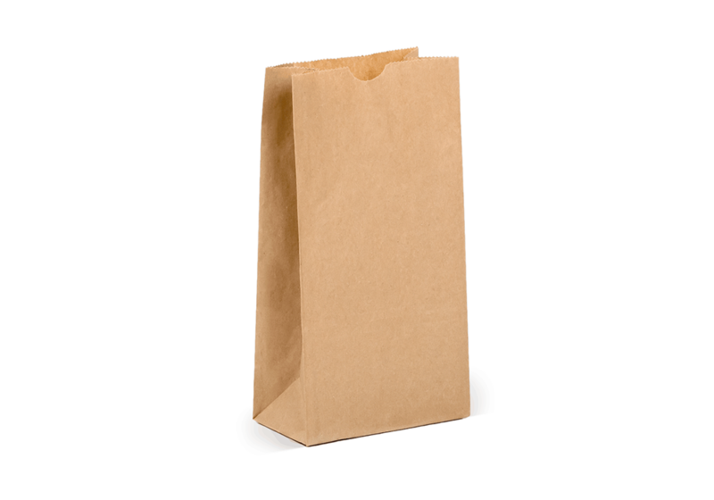 Brown Paper Bags SO 3 - 125 x 70 x 215 mm (Qty 100)