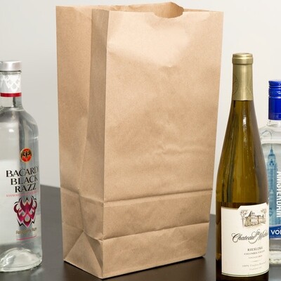 Brown Paper Bags SO16 - 196 x 115 x 385 mm (Qty 50)