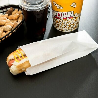 Grease Proof Bags Hotdog Short (Qty 100)