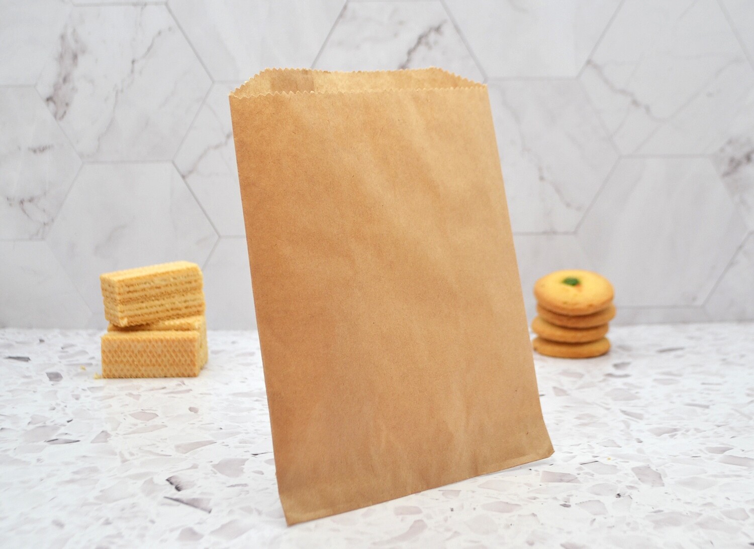 Small Medium Kraft Paper Bags – 175 x 215mm (Pack of 100)