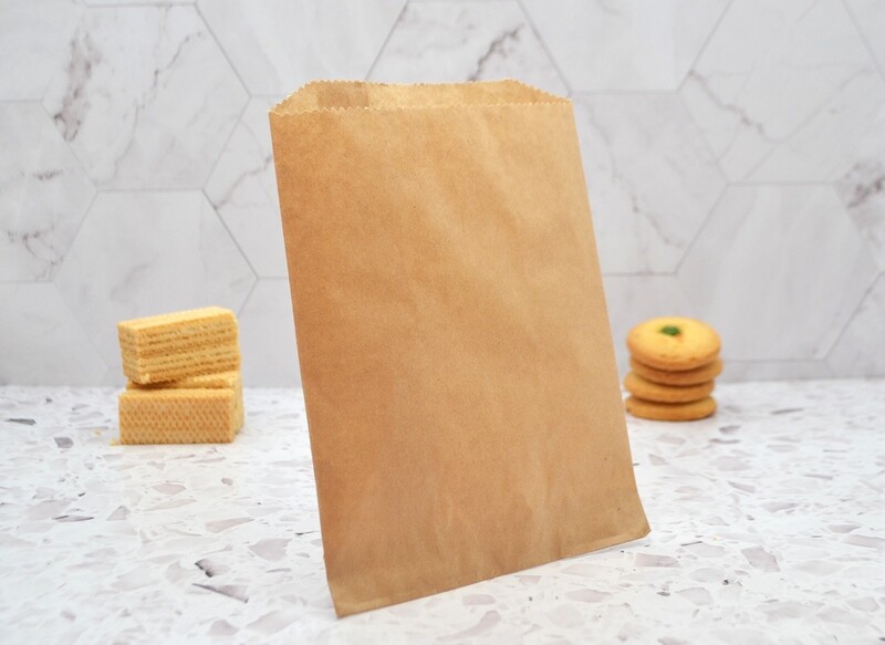 Small Medium Kraft Paper Bags – 175 x 215mm (Pack of 100)