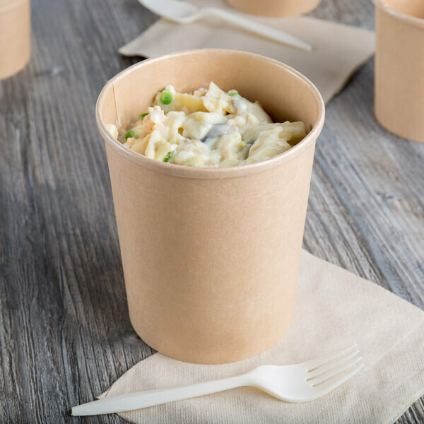 Tub Paper XJ Kraft 1L (each) - **LID NOT INCLUDED**