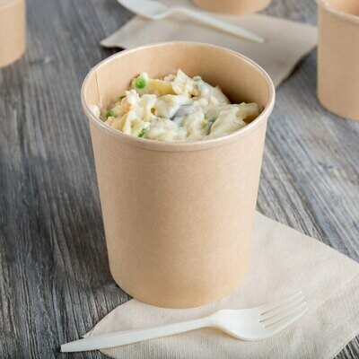 Tub Paper XJ Kraft 1L (each) - **LID NOT INCLUDED**