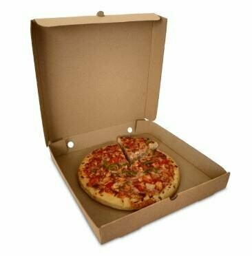 Corrugated Medium Pizza Box 27cm – Brown (Each)