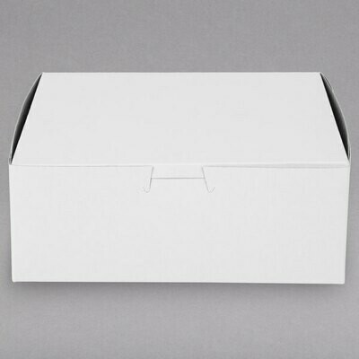 White Cake Box 8 x 8 x 3 inch